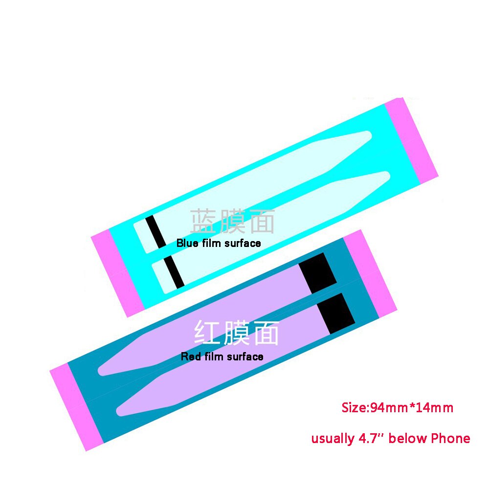 Pegatina adhesiva de doble cara para móvil, cinta de pegamento de doble cara para iPhone 7, 8 Plus, X, 5, 5s, 6, 6s, XR, XS, MAX, 11 Pro, 100 unids/lote