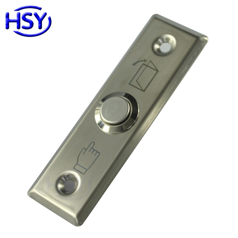 HSY Stainless Steel Door Release Exit Button Optional LED Blue Backlight Emergency Push Switch For Access Control System