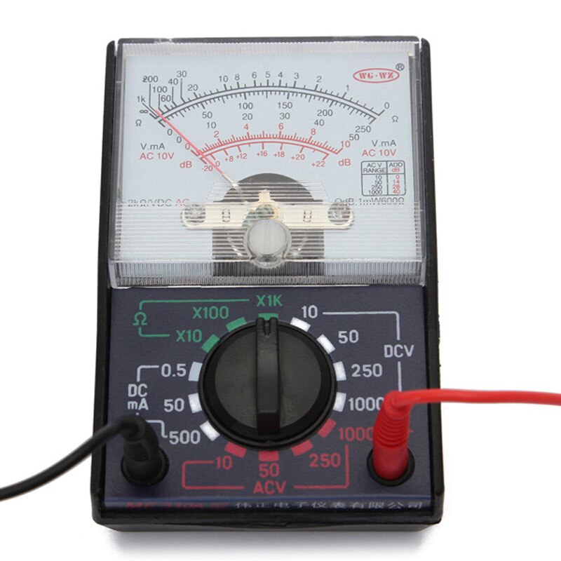 Voltmeter Ammeter Ohm Tester Electric Analog Multimeter Multitester Portable Voltmeter Ammeter AC / DC OHM Multi Meter Tester
