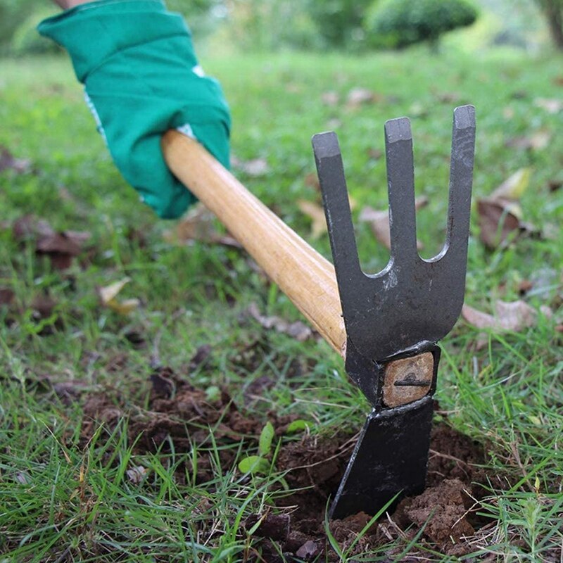 Herramienta con asa de madera azada de jardinería de para el jardín del hogar agricultura herramientas de mano para plantar flores