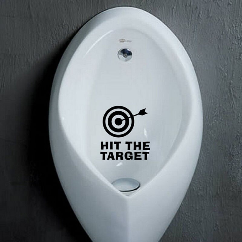 uderzyć ten cel wodoodporna toaleta naklejka łazienkowa śmieszne naklejki z kreskówek plakat robić sklepu gabinet Dom kawiarnia hotel