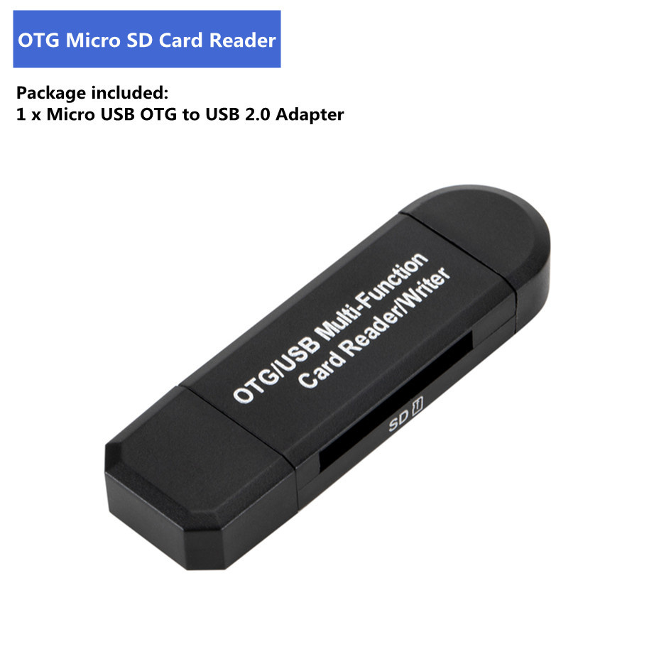 WVVMVV OTG Micro SD Card Reader USB 2.0 Card Reader 2.0 For USB Micro SD Adapter Flash Drive Smart Memory Card Reader: Default Title