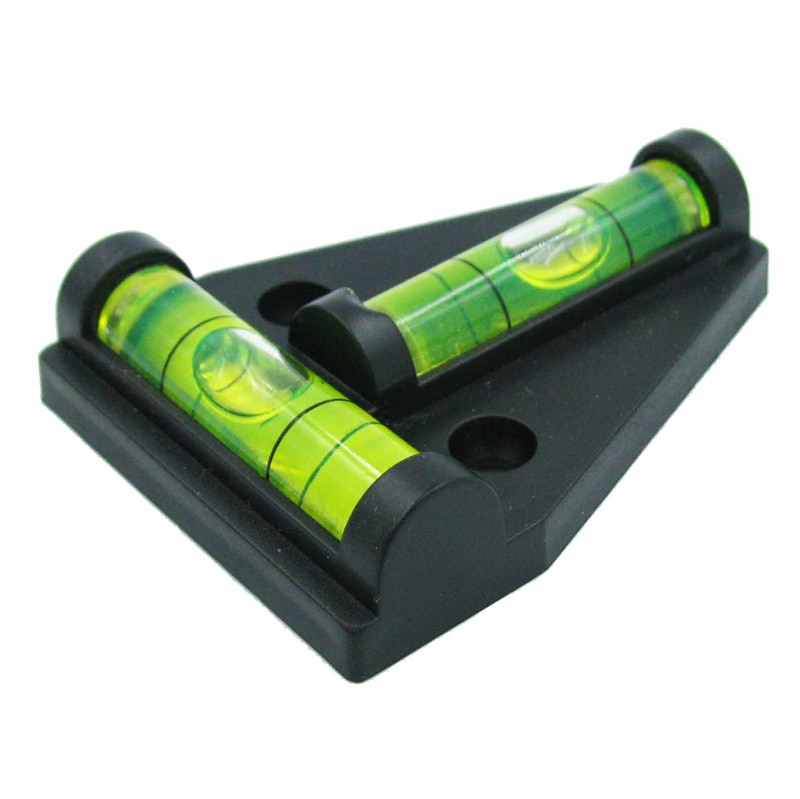 Accury negro línea única tipo T burbuja horizontal nivel acrílico nivel plástico burbujas nivel viales