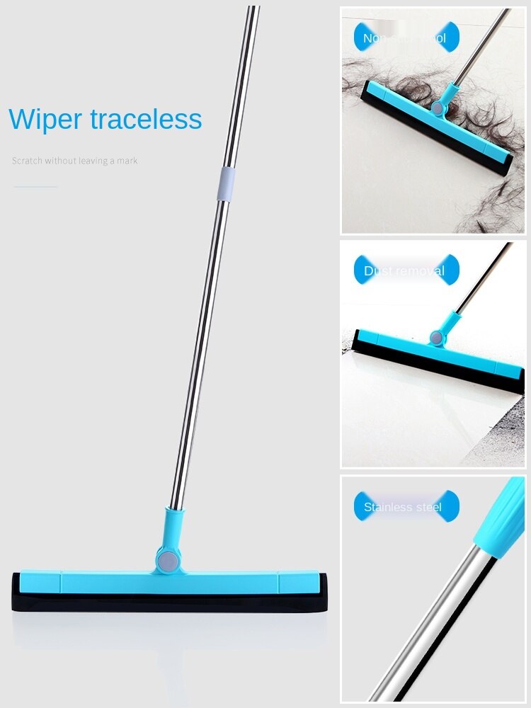 Broom Wiper Blade Floor Scraper Bathroom Tile Floor Hair Cleaning Gadget Household Cleaning Tools