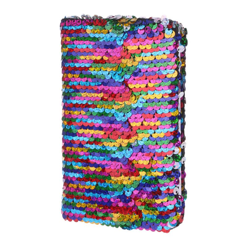 Paillettes créatives cahier bloc-notes paillettes journal mémos papeterie fournitures de bureau papeterie 78 feuilles: Colorful