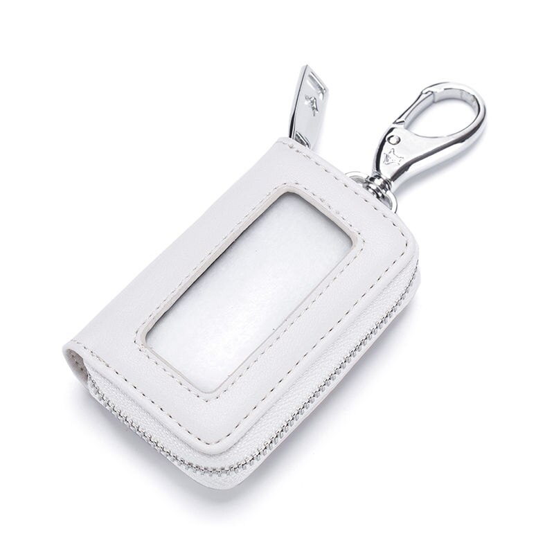 1Pc Stijlvolle Kleurrijke Sleutel Portemonnee Unisex Autosleutel Houders Mannen Multifunctionele Sleutel Organisator Vrouwen Smart Huishoudster Sleutelhanger: WHITE