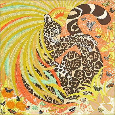 Silkeskjerf kvinner lyse fargerike firkantede skjerf wraps leopard halstørkle kvinnelig flekk hijab bufandas: 280