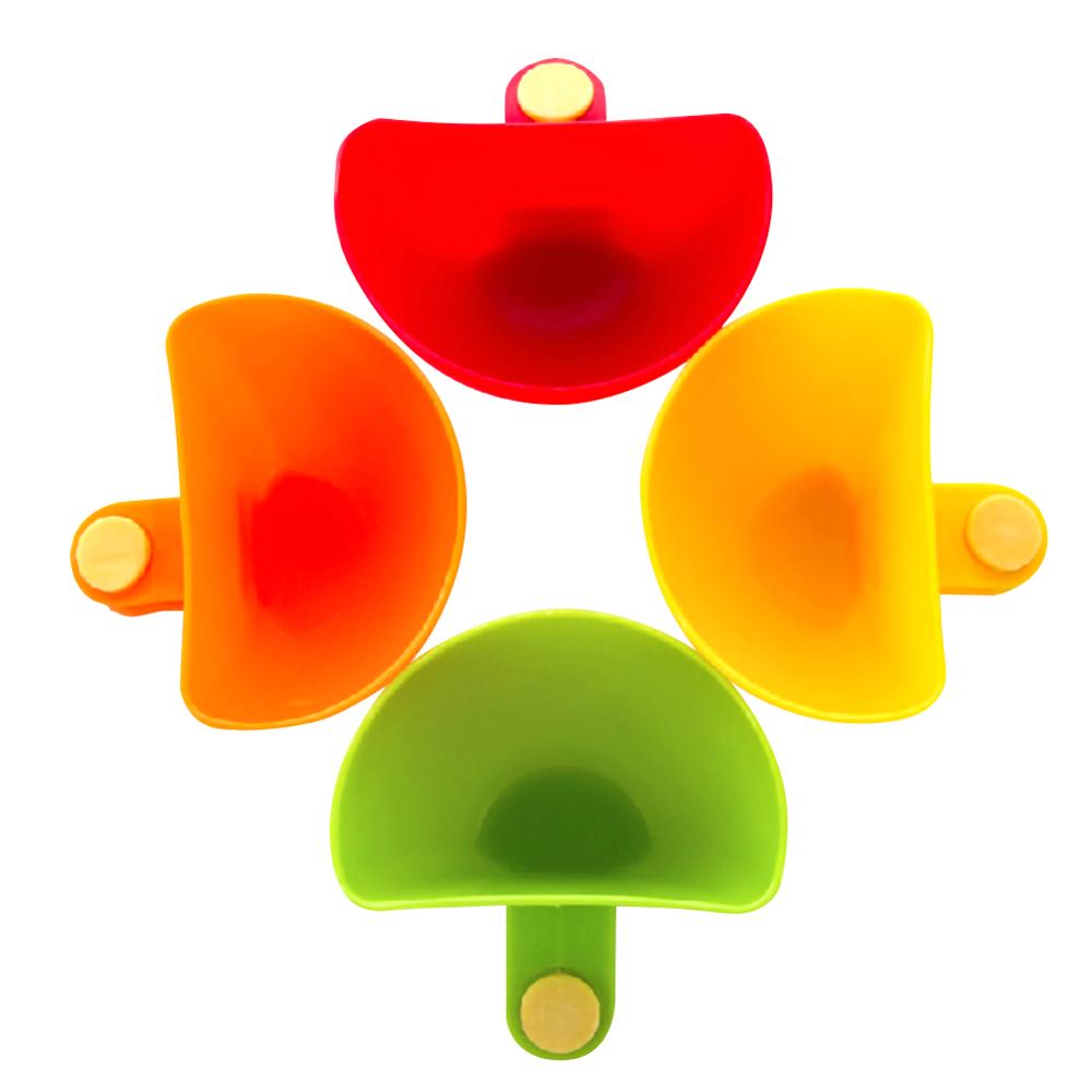 4 sztuk mieszany przyprawy cukier sałatka koncentrat pomidorowy sos naczynia kuchnia klip miska zanurzać mały klip przyprawy danie jedzenie stopień Plastikowy