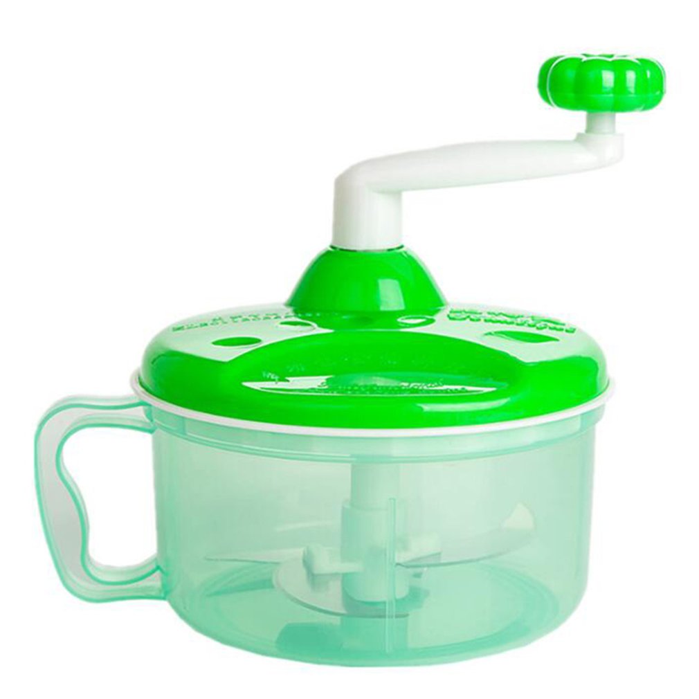 Powerful Manual Meat Grinder Hand-power Food Chopper Mincer Mixer Blender to Chop Meat Fruit Vegetable Nuts Herbs