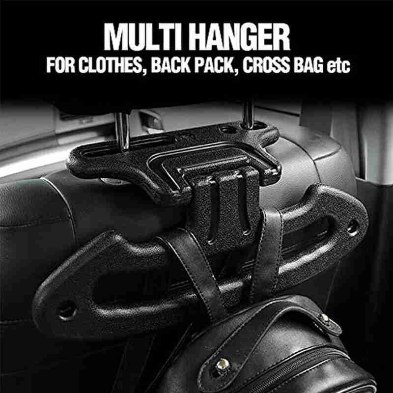 Car Back Clothes Hanger Multifunctional Auto Hook Clothes Safety Interior Suits Handle Headrest Hanging Car Hange S9W8