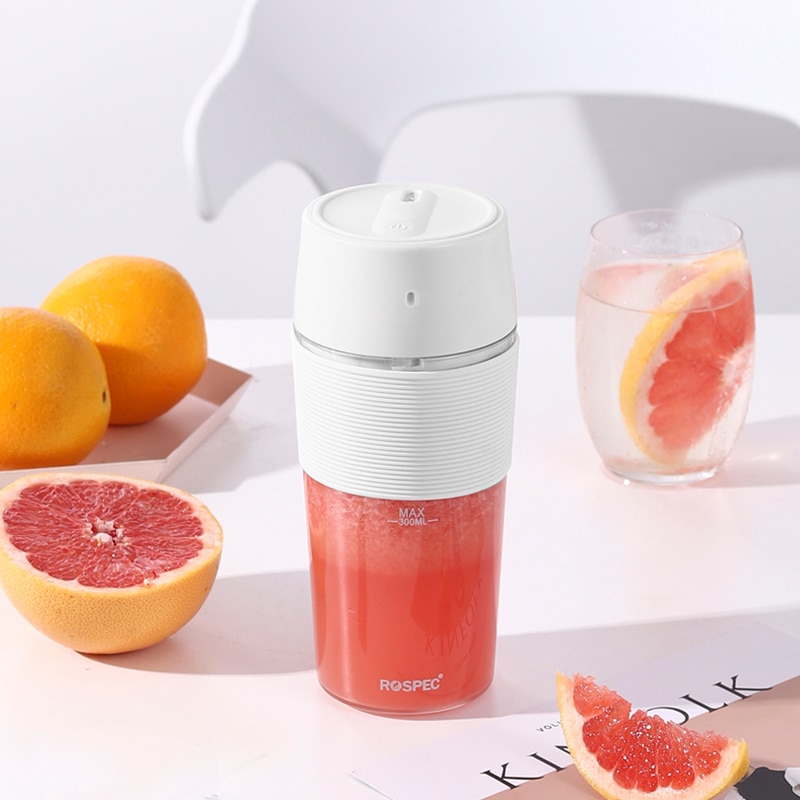 ROSPEC Portable Blender Bottle Wireless Mini Hand Mixer Electric Single Auger Juicer Cup Juice Extractors Smoothie Blender USB