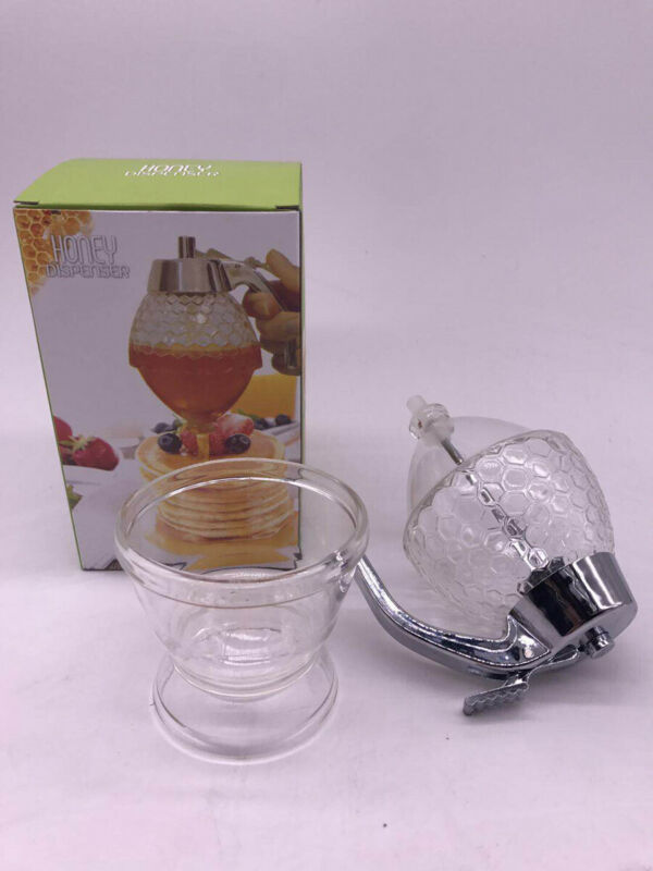 200ML clair acrylique miel distributeur sirop pot bouteille presser bouteilles support cuisine outils