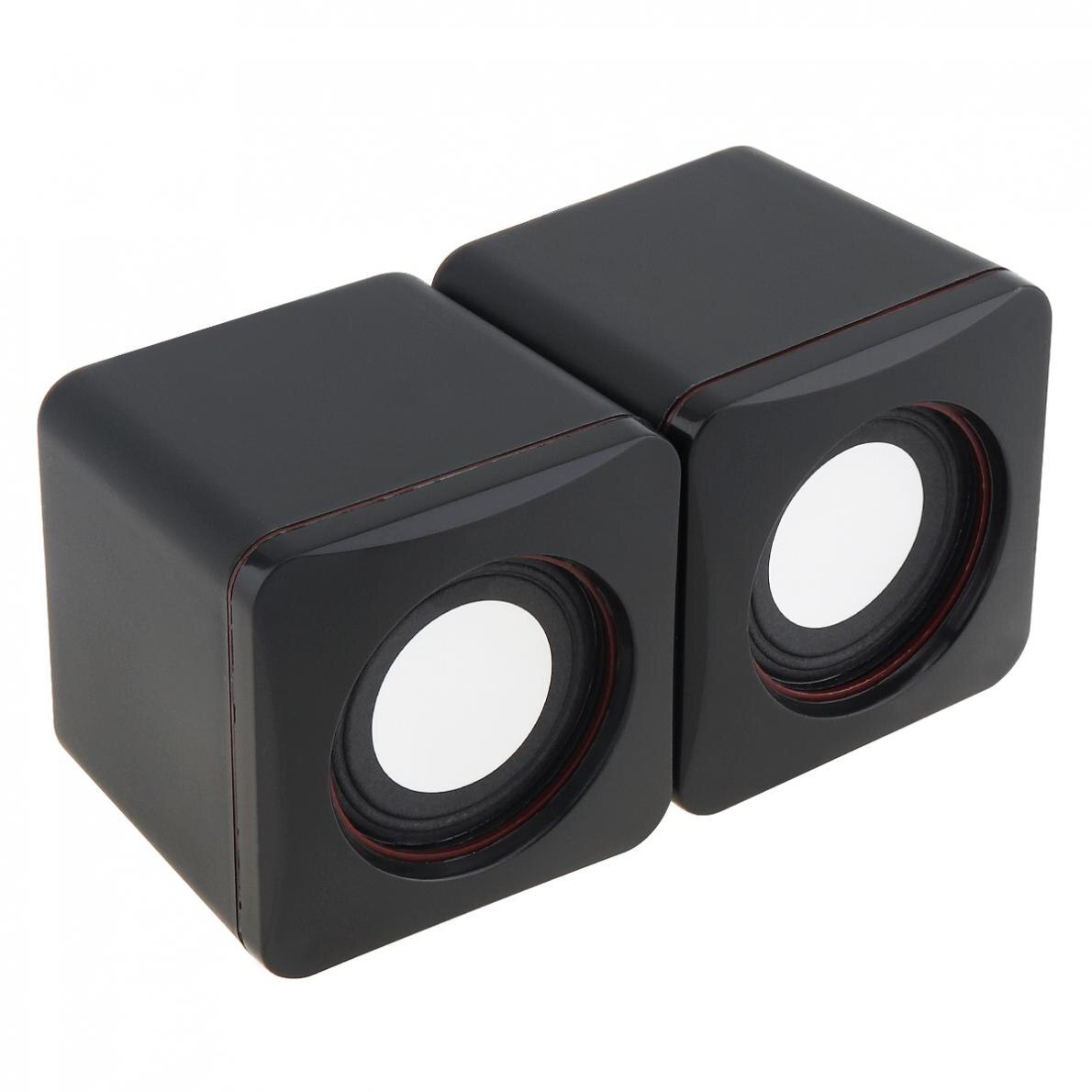 Mini altavoces portátiles USB 2,0 101Z, 6W, caja de sonido para ordenador con Conector estéreo de 3,5mm y alimentado por USB para PC, portátil y teléfono inteligente