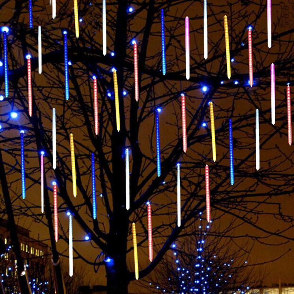 Led Meteor Shower Rain Tubes 20cm 30cm 50cm String Licht Voor Xmas Garden Party Decoratie Verlichting outdoor Waterdichte