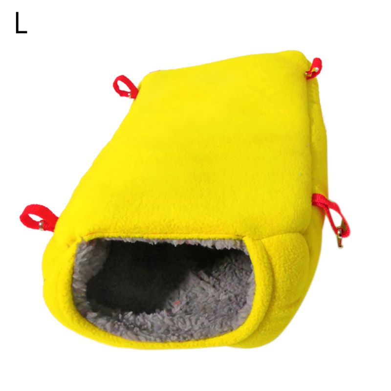 Pet Bird Nest House Parrot Bed Hut Hammock Hanging Cave Snuggle for Lovebird 875A