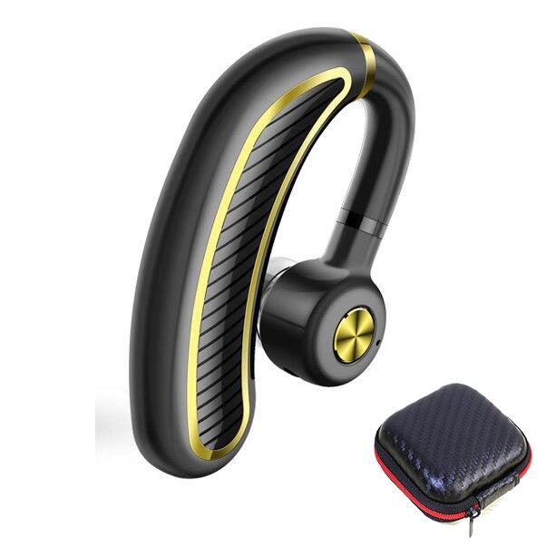 K21 langattomat kuulokkeet bluetooth kuulokkeet korvakoukut urheilukuulokkeet puhelimeen handsfree kuulokkeet latauskotelon äänenvoimakkuuden säätimellä: Musta kultainen laatikko
