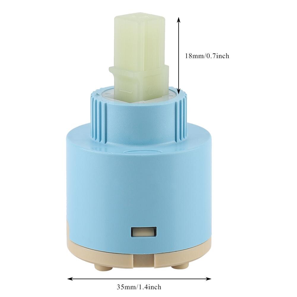 35/40mm Ceramic Cartridge Water Mixer Tap Inner Control Faucet Valve ABS Blue Practical: Red