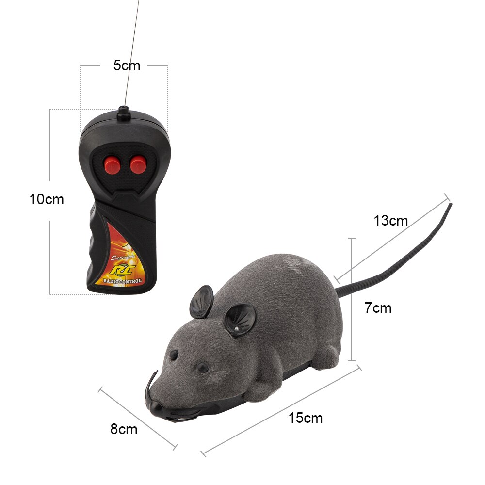 Mouse Toys Wireless RC Mice Cat Toys Remote Control False Mouse Novelty RC Cat Funny Playing Mouse Toys For Cats