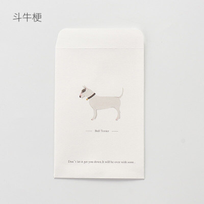 10 stk/sæt 16*11cm kawaii dyr sød hund mønster konvolutter til fest invitationer valentinsdag elskere besked kort: 2