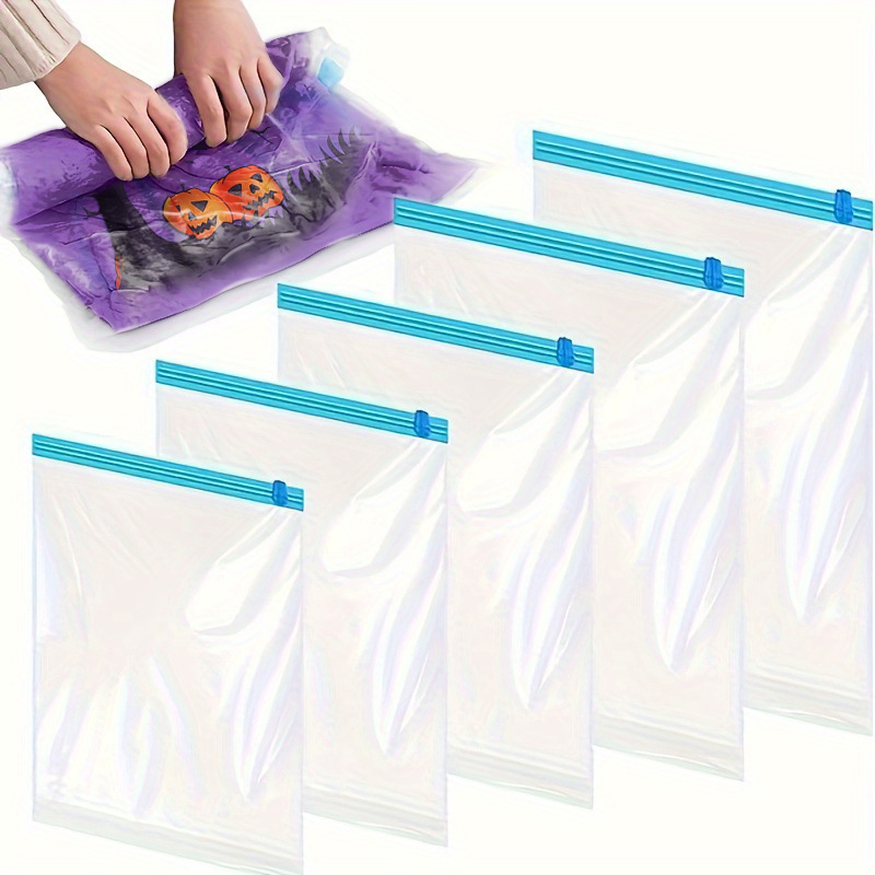 Sacs de scellage de stockage sous vide réutilisables, 10/1 pièces, avec sac sous vide pliable et pliable pour gagner de l'espace, pour vêtements de voyage