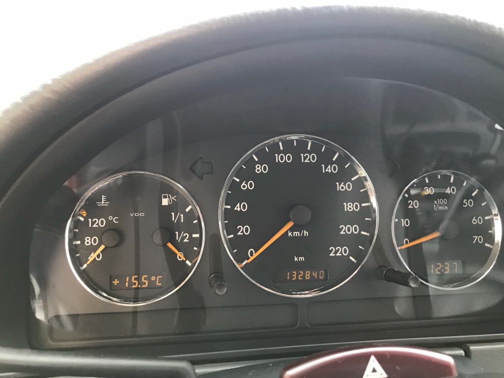 Krom speedometer gauge dial ring instrumentpanel ring passer til 1997-2001 mercedes benz  w163/ ml klasse