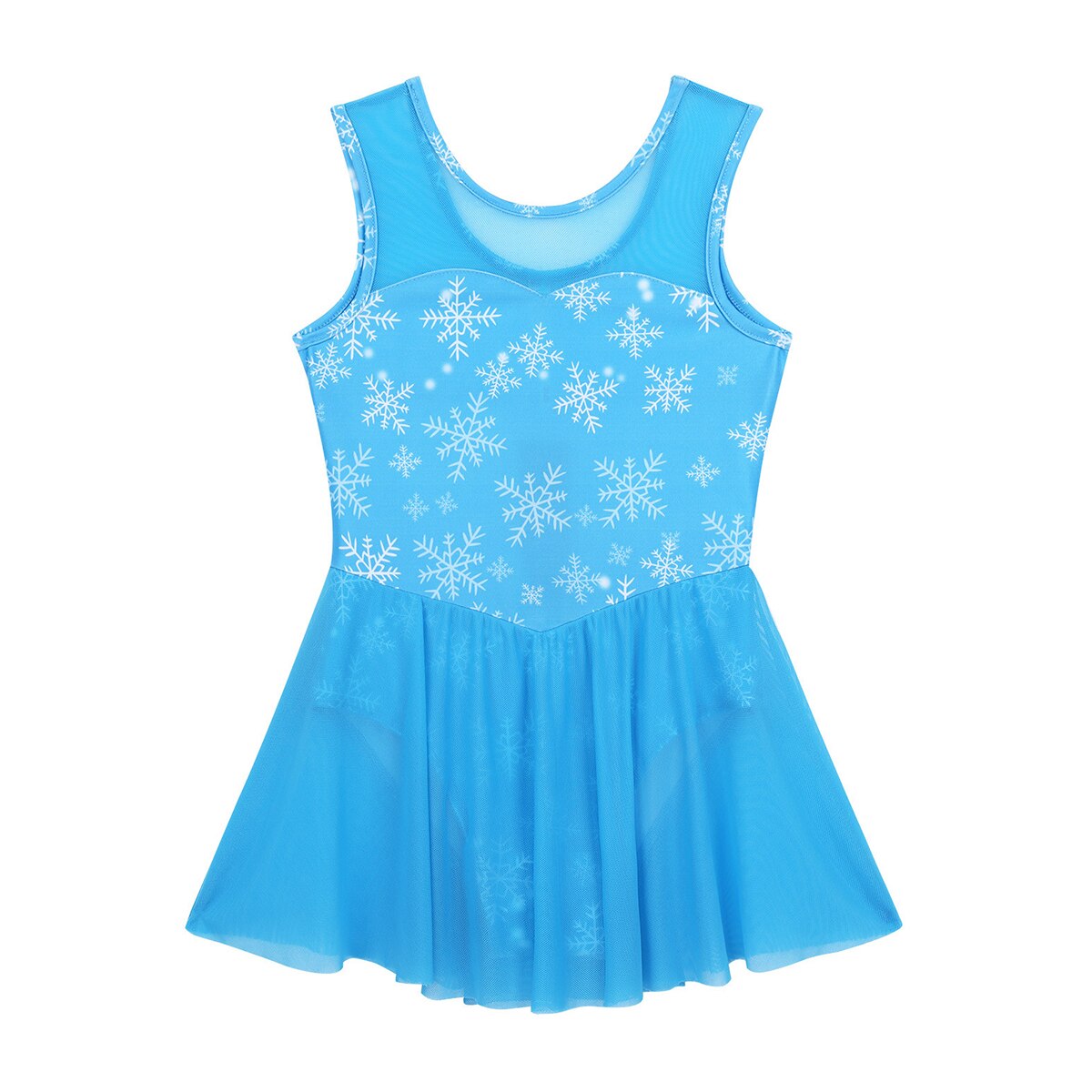 Toddler Ballet Leotard Blue Snowflake Leotards for Girls Gymnastics Suit Ballerina Dance Dress Kids Child Clothes