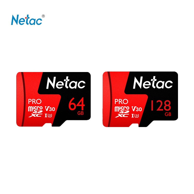 Netac-tarjeta microSD Original P500 Pro, 64GB, 128GB, TF, U3 V30, tarjeta de vídeo para ordenador, hasta 100 MB/s