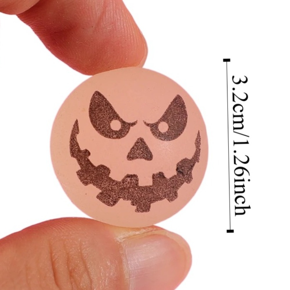 10pcs/set Glow-in-the-Dark Halloween Bouncy Balls Scary Stretchy Eyeballs Bouncy Eyeball Fun 32mm Luminous Bouncy Balls