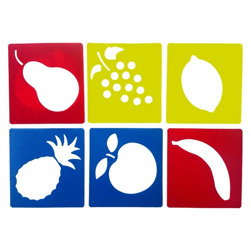 Pochoirs de peinture en plastique PP, bricolage, modèles de dessin lavables pour enfants, apprentissage de la peinture, pochoir, jouets: H13
