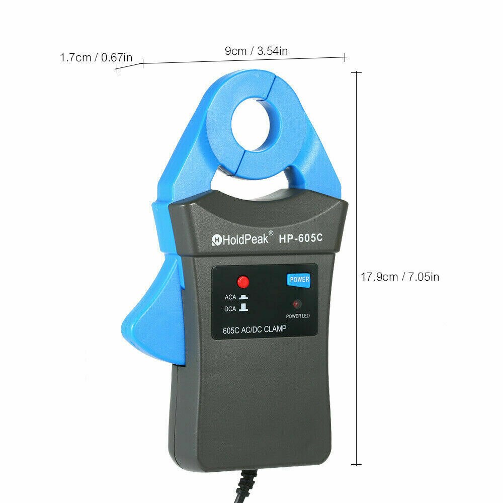 HoldPeak HP-605C Pince Adaptateur 6A/40A AC/DC Pince Multimètre avec Mâchoires calibre utilisé par Automobile Mutlimetre Fluke Multimètre