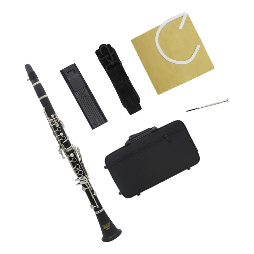 Zwart Eboniet Student Klarinet Beginner Klarinet Met Case