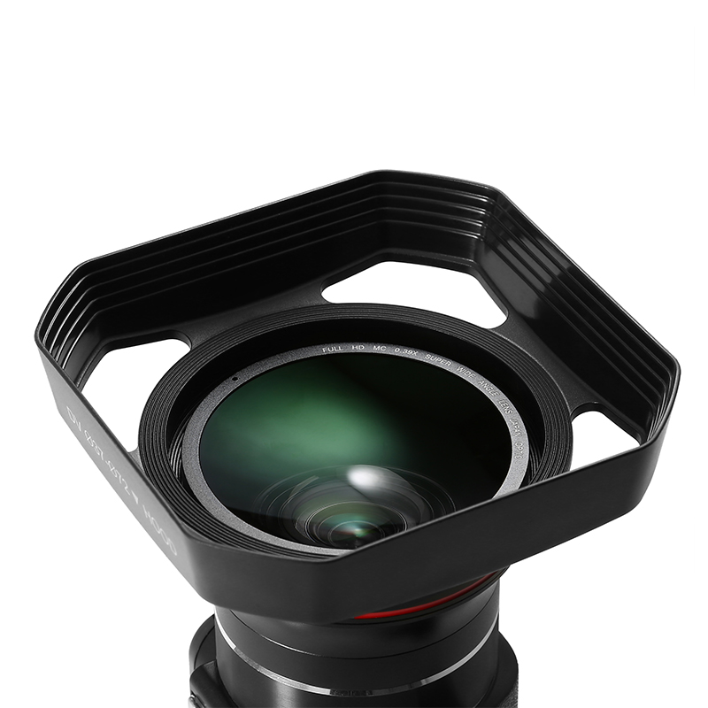 4k camcorder wifi-objektivhætte 37mm til videokamera 72mm til vidvinkelobjektiv aftagelig lånehætte til fotografering