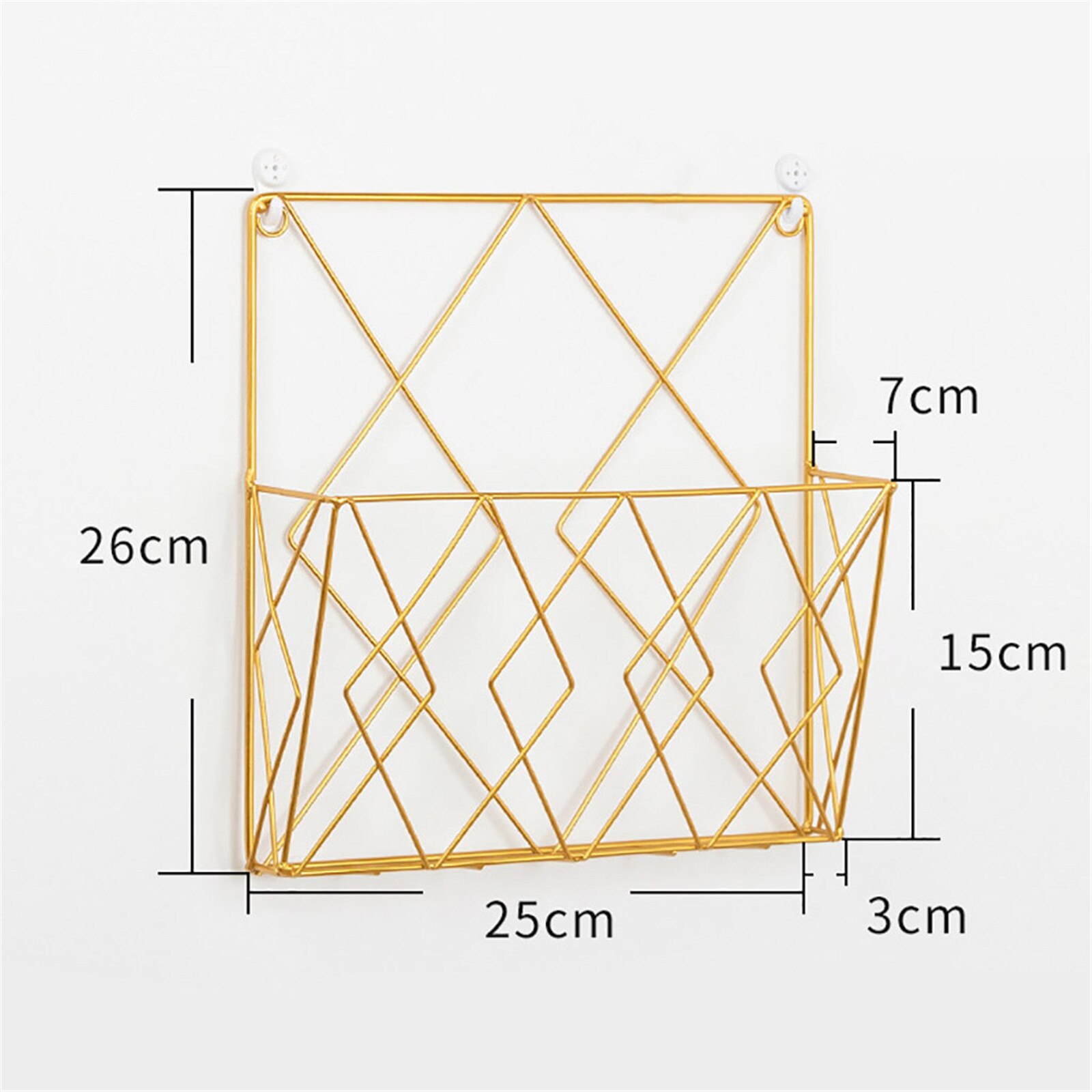 Modern Metal Wrought Iron Wall Shelf Home Bedroom Study Wall Metal Book Stand Desktop Decoration Decoration Home