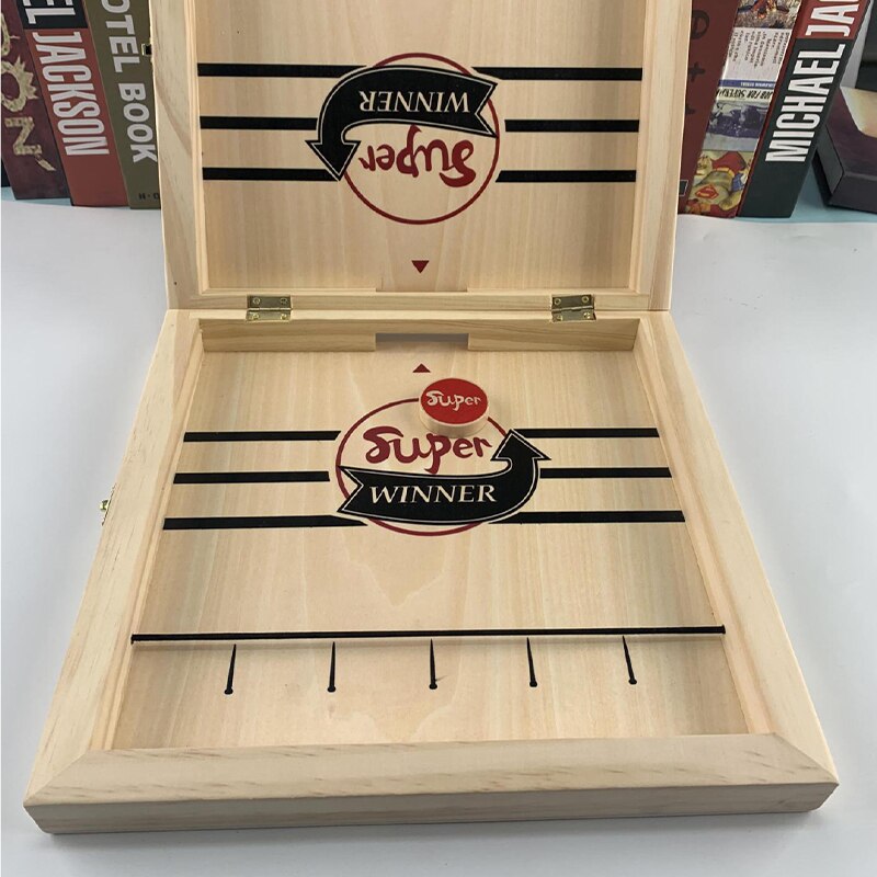 Fast Sling Puck Game International Chess 2 in 1 Multifunctional Foldable Desktop Battle Strategy board games wooden toys