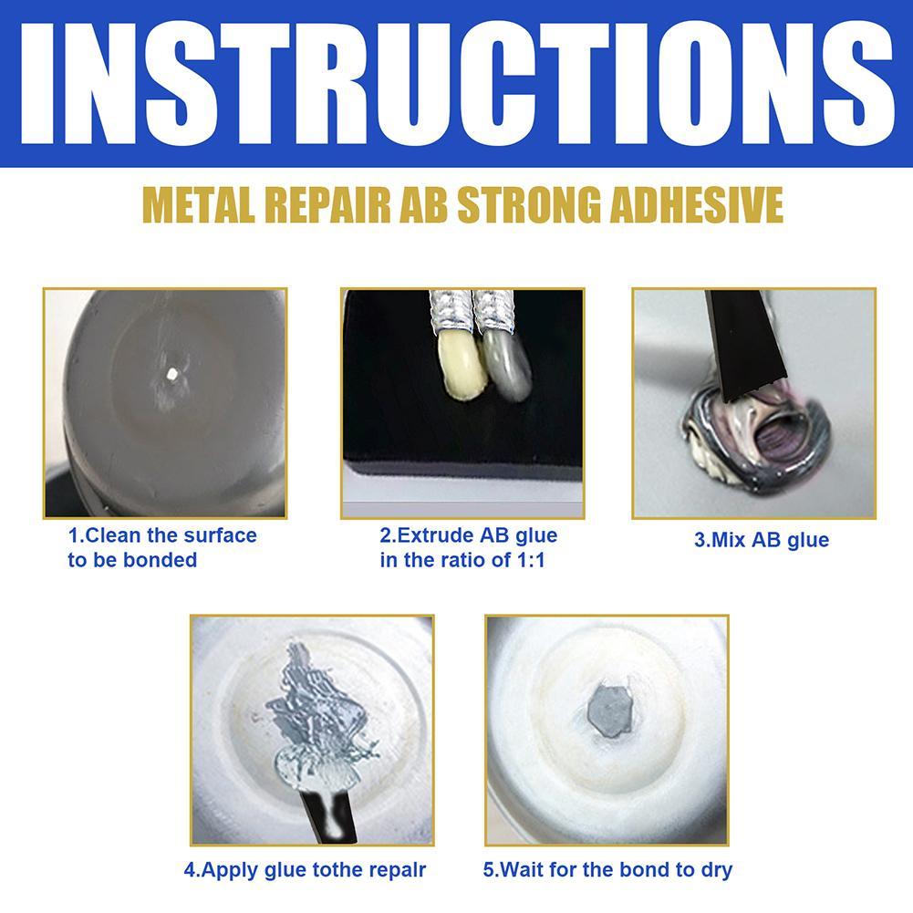 Household Repair Glue Industrial Repair Paste Glue Heat Resistance Metal Repair Paste A&amp;B Adhesive Gel Casting Agent Tools