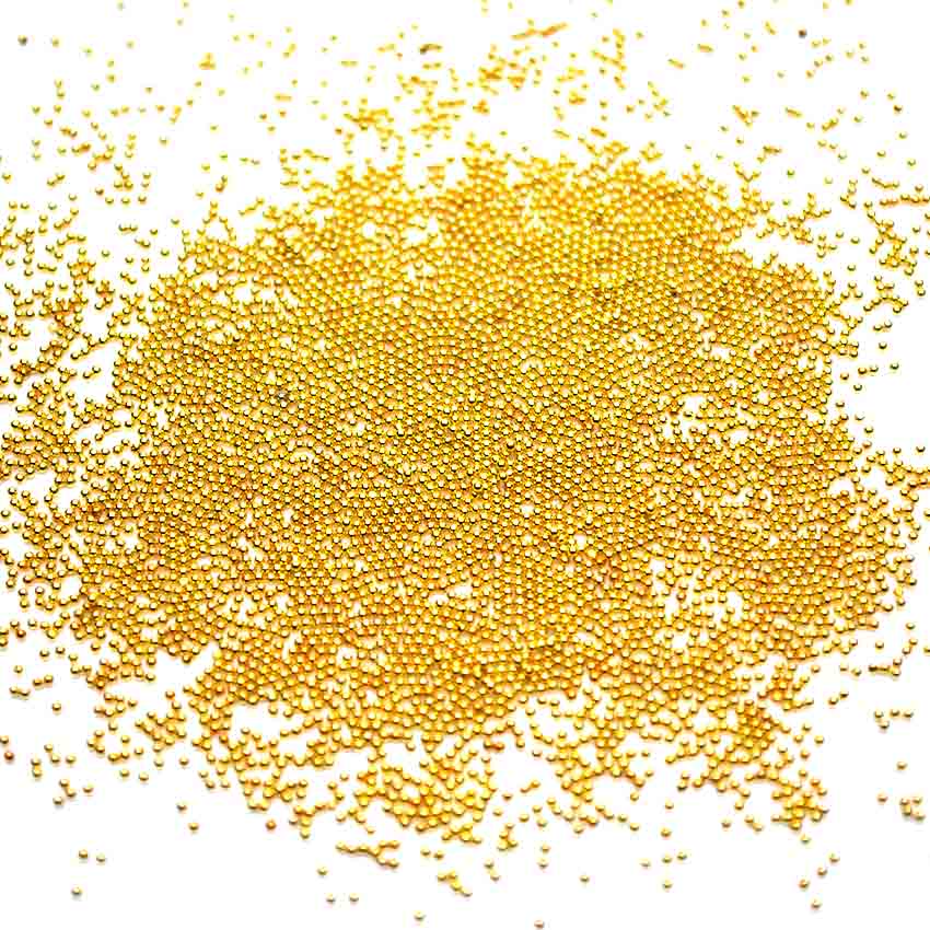 0.8mm 3d metal mikroperler rustfrit stål til negle tilbehør guld negle perler mikro nail art dekorationer nitter mjz 2079