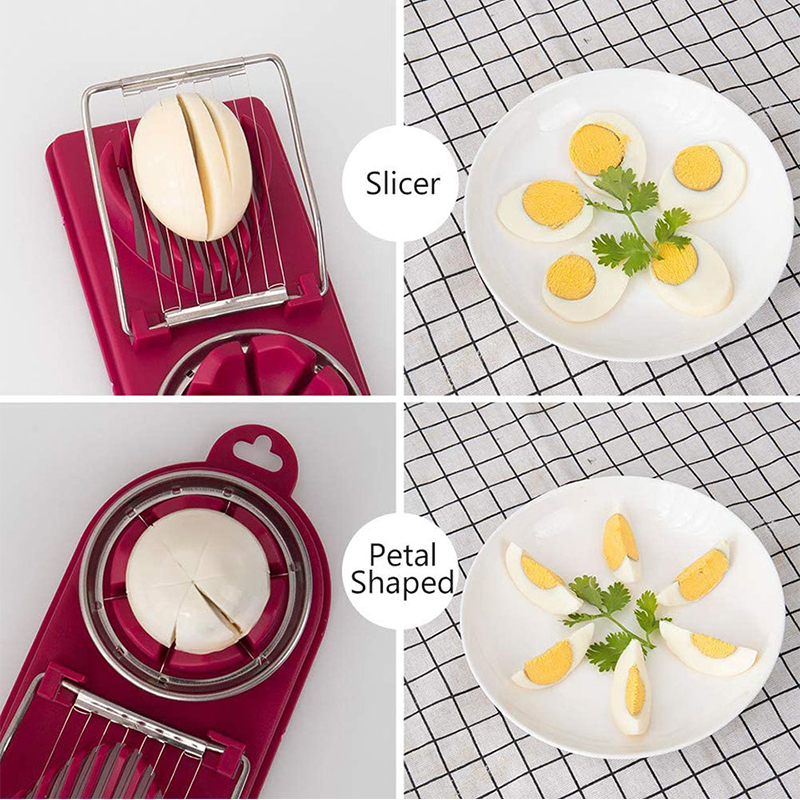 1PC Edelstahl Ei Cutter Ei Aufschnittmaschinen Multifunktionale Obst Gemüse Schneiden Küche Zubehör Schneiden Kochen Werkzeuge