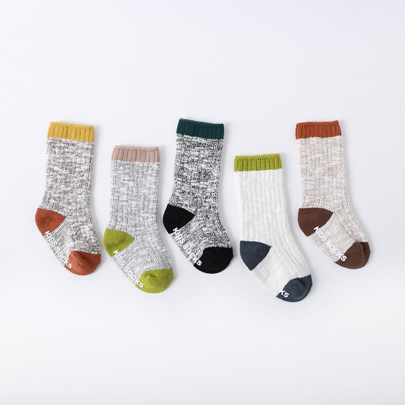 Kindersokken voor meisjes jongens katoenen verdikking kleding accessoires kniekousen voor meisjes kinderen lente antislip hoge sokken