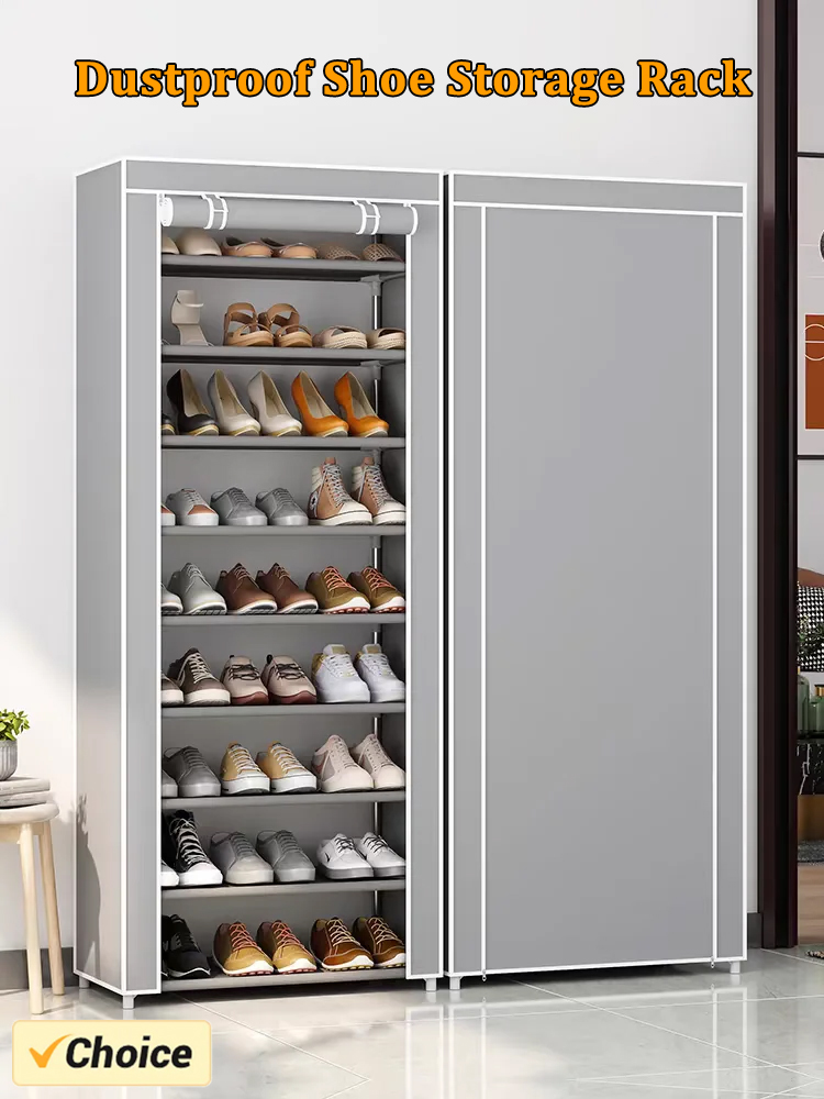 Staubdicht Schuh Lagerung Gestell Organizer Mehrschichtige Vlies Schuhe Lagerung Schrank Hause Flur platzsparende Schränke Schuh Regal