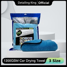 DETAILING KING 1200GSM Microfiber Car Drying Towel Ultra-Soft Car Cleaning Drying Rag For Car Detailing Care