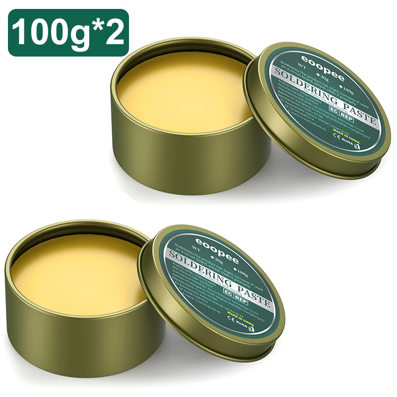 Loddepasta rosin flussmiddel 10g/30g/100g blyfri sveiseflussmiddel jernreparasjon sveisepasta lodding tinn loddeolje loddeflussmiddel: Gul