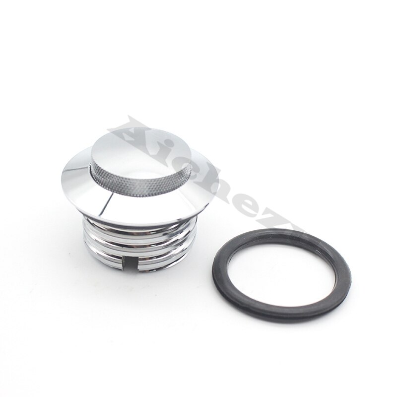 Acz Motor Linksom Schroef-In Cnc Pop-Up Gas Tank Cover Tankdop Met O-Ringen Voor harley Davidson Sportster 1982-2001: Silver