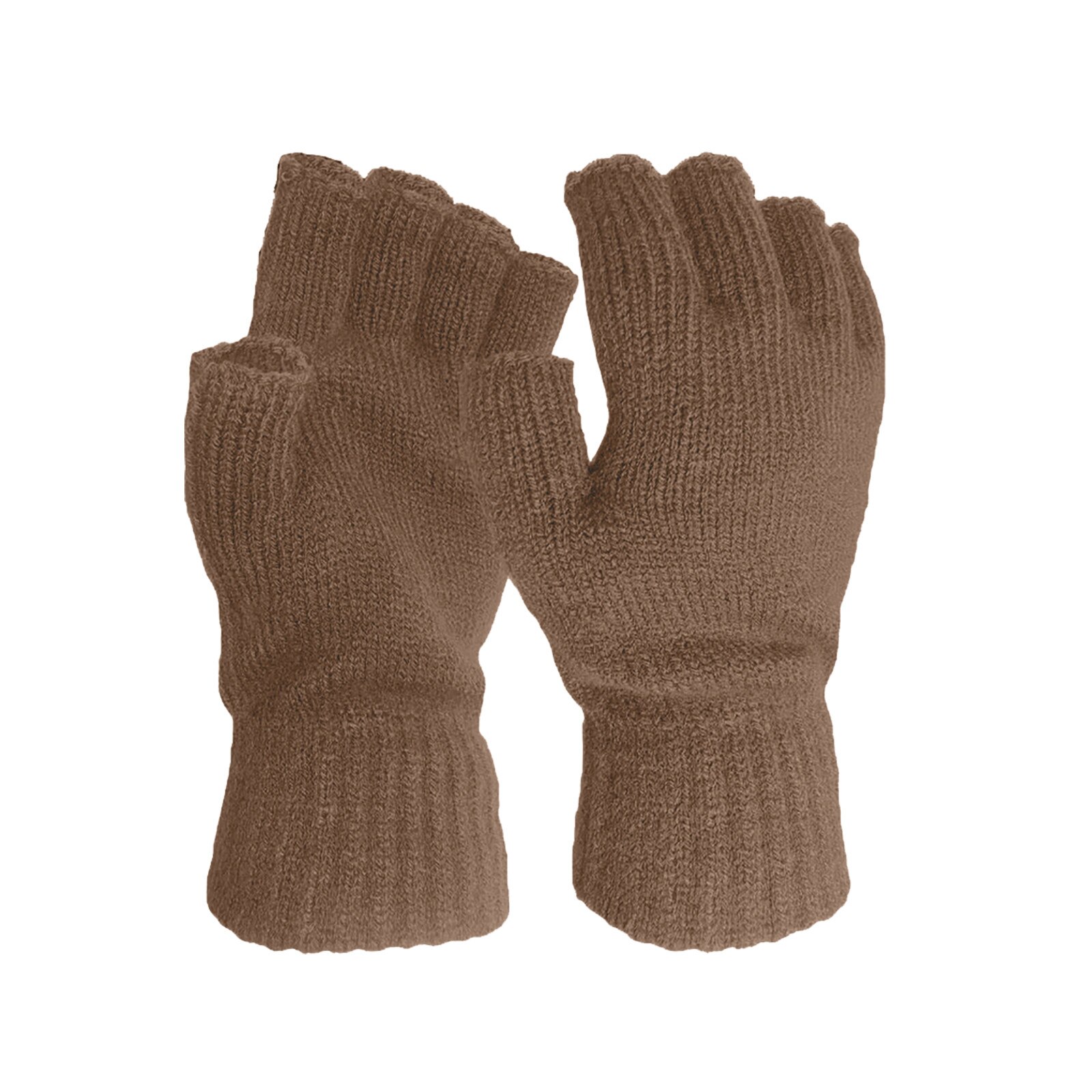 Winter Houden Warme Wollen Handschoenen Gebreide Flip Vingerloze Dunne Gebreide Handschoenen Voor Mannen Vrouwen Blootgesteld Vinger Wanten Touchscreen Handschoen: D