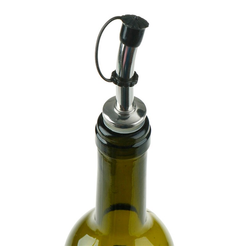 1pc kolbe tør rødvin pot flaske korkpropp oliven hælder dispenser rustfrit stål olie flaske tud hælder / mund med prop