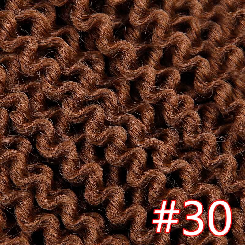 YxCheris Freetress Low Temperature Fiber 20&quot; 24strands Pre Loop Island Twist Hair Curly Crochet Braids Synthetic Braiding Hair: #30