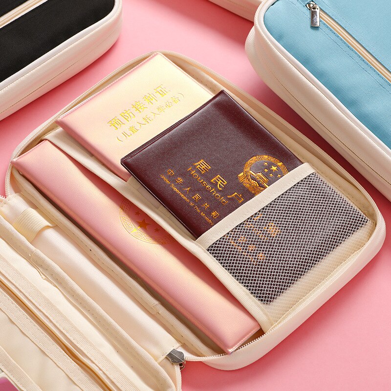 Large Capacity Document Bag Multifunction File Folder Home Travel Organizer Holder School Office File Folder Supply