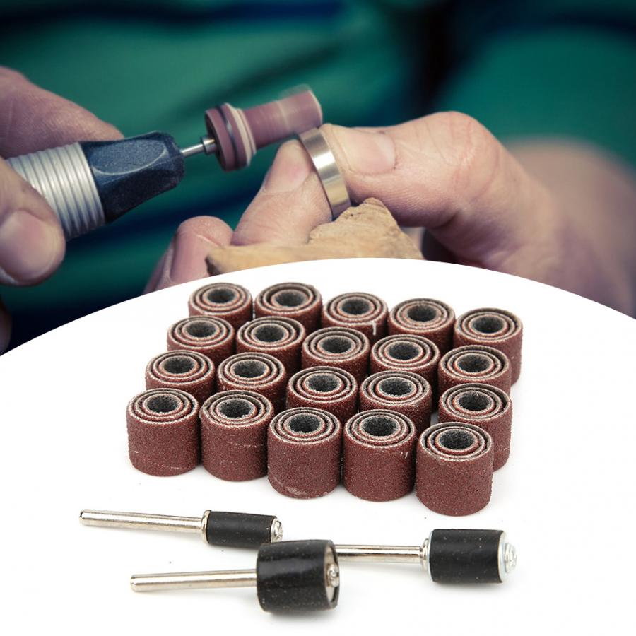 33Pcs Sanding Set Metal Plastic Wood Grinding Polishing Tool Sanding Drum Sleeve Drum Sander Kit