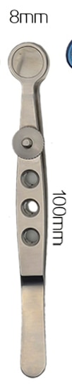 Pinzas para párpados de acero inoxidable de tres tamaños, tamaño S, M, L, chalazion, calazion, cyst, clip, herramientas para los párpados, herramientas de maquillaje, acce: c