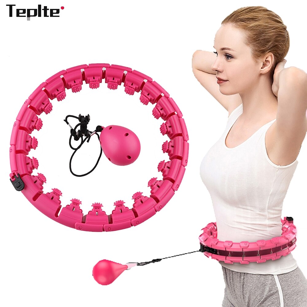 Sports Hoops Yoga Home Fitness Smart Hoops Circle Not Adjustable Waist Training Ring Belly Trainer Abdominal Weight loss