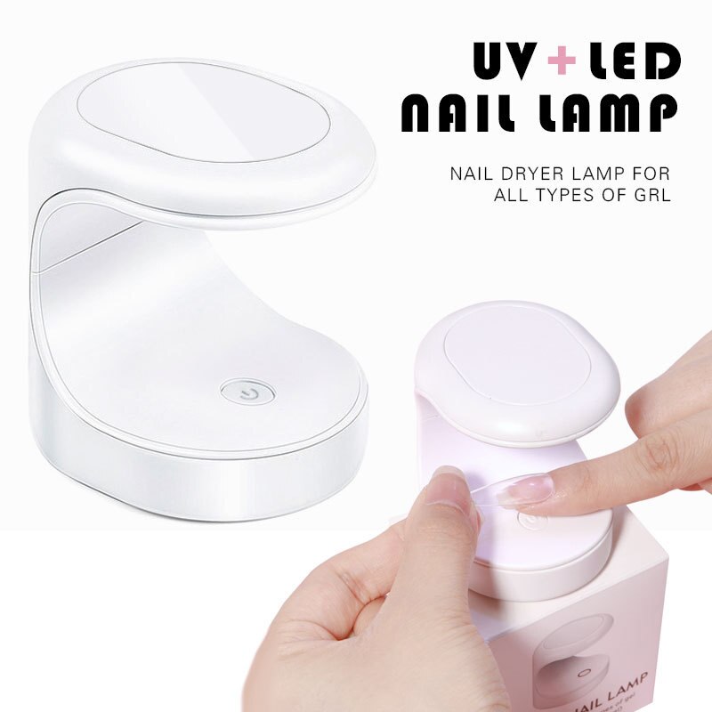 Mini kynsien kuivaaja uv-lamppu manikyyri kone yhden sormen kynnet taidetyökalu geelilakka 16w kynsien kuivaaja led kynsilamppu manikyyri työkalut